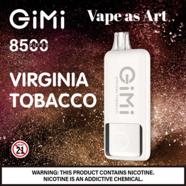 Gimi 8500 Puffs Flum Disposable Vape 14mL Best Flavor Virginia Tobacco