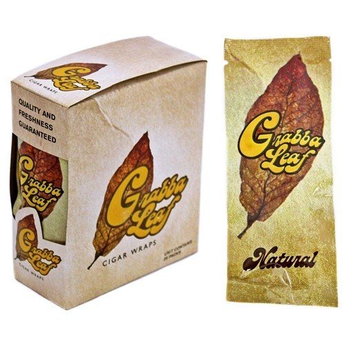 Grabba Leaf Natural Cigar Wraps 25 Pack Best Flavor