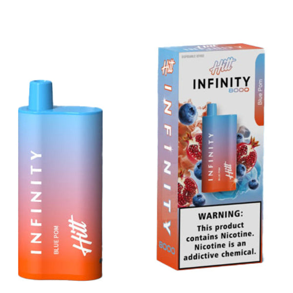 Hitt Infinity 8000 Puffs Single Disposable Vape 20mL Best Flavor Blue Pom
