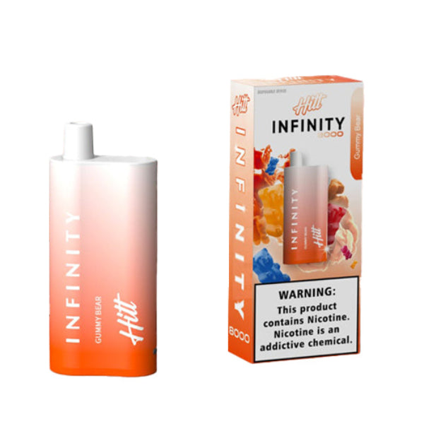 Hitt Infinity 8000 Puffs Single Disposable Vape 20mL Best Flavor Gummy Bear
