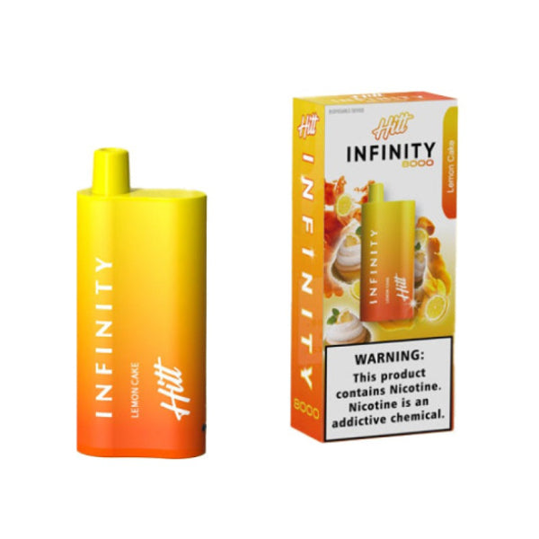 Hitt Infinity 8000 Puffs Single Disposable Vape 20mL Best Flavor Lemon Cake