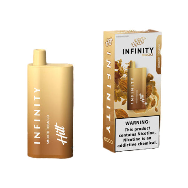 Hitt Infinity 8000 Puffs Single Disposable Vape 20mL Best Flavor Smooth Tobacco