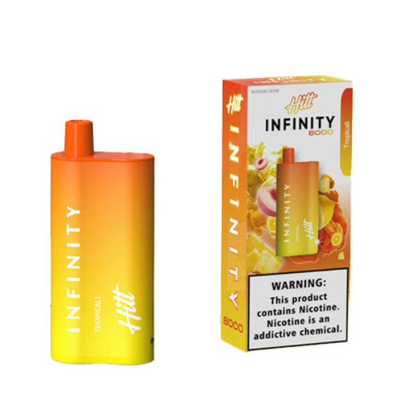Hitt Infinity 8000 Puffs Single Disposable Vape 20mL Best Flavor Tropicali