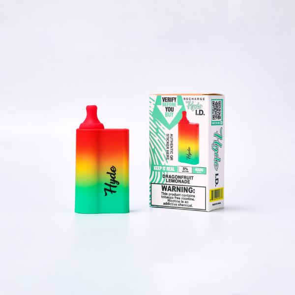 Hyde I.D. Recharge 4500 Puffs Single Disposable Vape Best Flavor Dragonfruit Lemonade