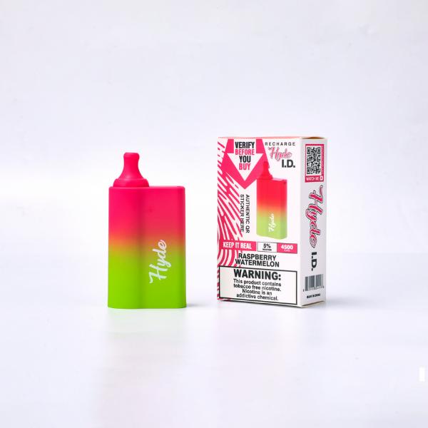 Hyde I.D. Recharge 4500 Puffs Single Disposable Vape Best Flavor Raspberry Watermelon