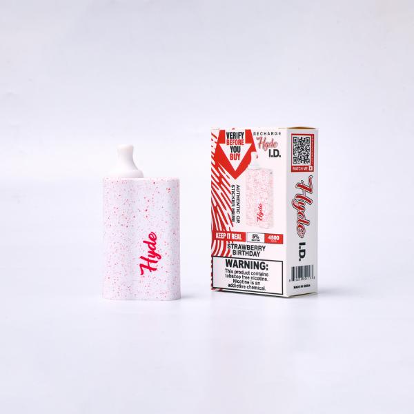 Hyde I.D. Recharge 4500 Puffs Single Disposable Vape Best Flavor Strawberry Birthday