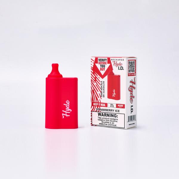 Hyde I.D. Recharge 4500 Puffs Single Disposable Vape Best Flavor Strawberry Ice