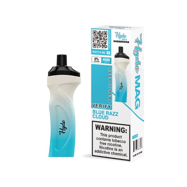 Hyde Mag 4500 Puffs Recharge Disposable Vape Best Flavor Blue Razz Cloud