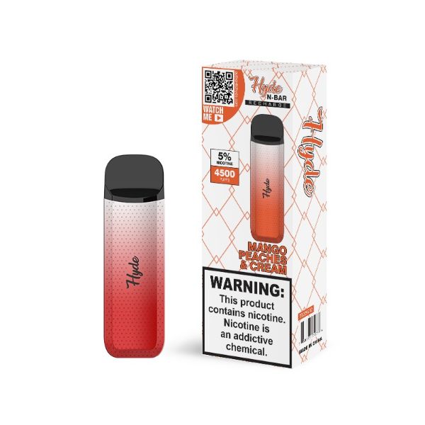 Hyde N-Bar Recharge Single Disposable Vape 13mL Best Flavor Mango Peaches & Cream
