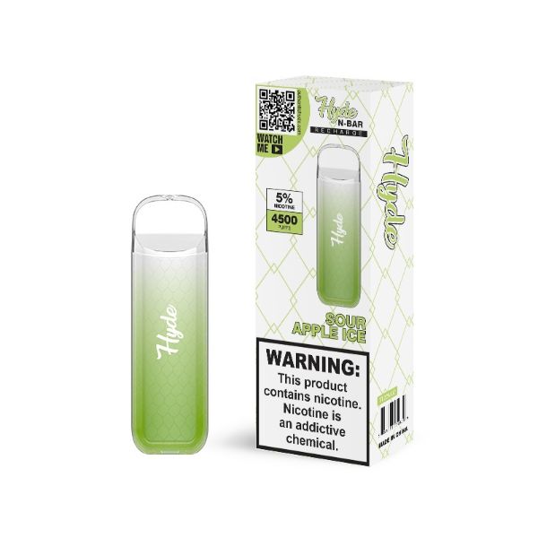 Hyde N-Bar Recharge Single Disposable Vape 13mL Best Flavor Sour Apple Ice