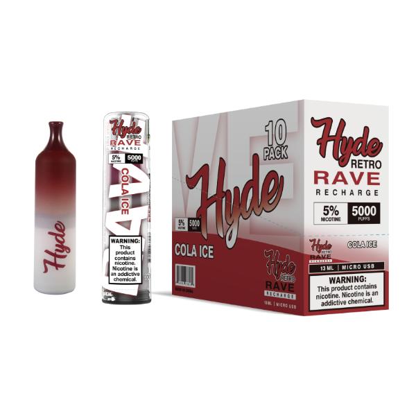 Hyde Retro RAVE Single Disposable Vape Best Flavor Cola Ice