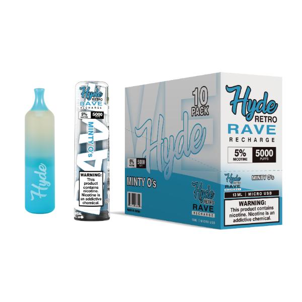 Hyde Retro RAVE Single Disposable Vape Best Flavor Minty O's