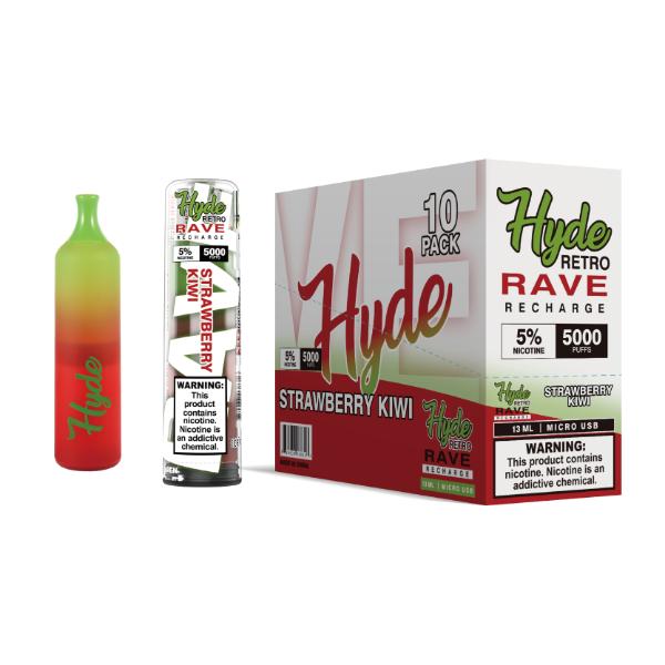 Hyde Retro RAVE Single Disposable Vape Best Flavor Strawberry Kiwi