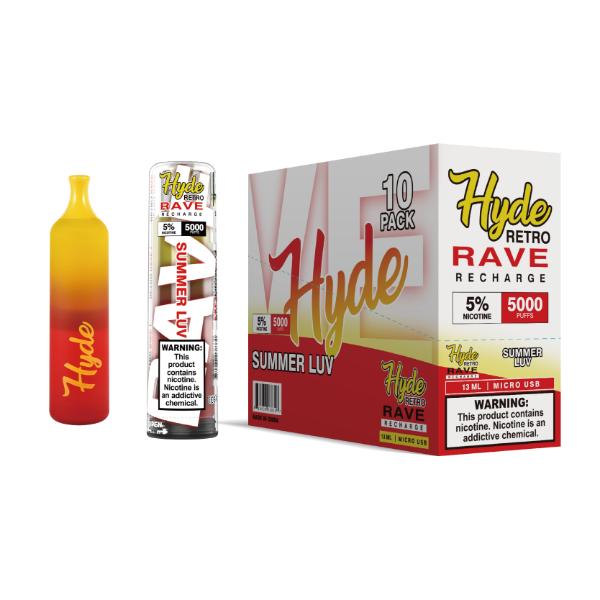 Hyde Retro RAVE Single Disposable Vape Best Flavor Summer Luv
