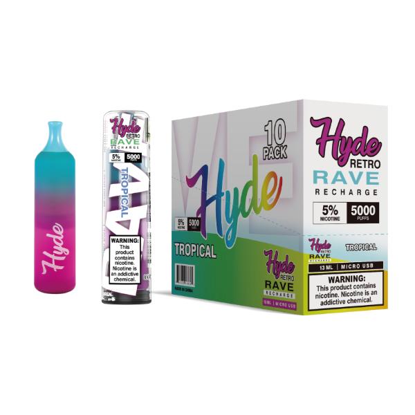 Hyde Retro RAVE Single Disposable Vape Best Flavor Tropical