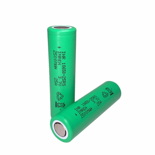 Imren 2500mAh Green 18650 25A Battery 2-Pack Best
