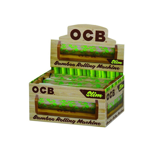 OCB Bamboo Rolling Machine King Size Slim Display of 6