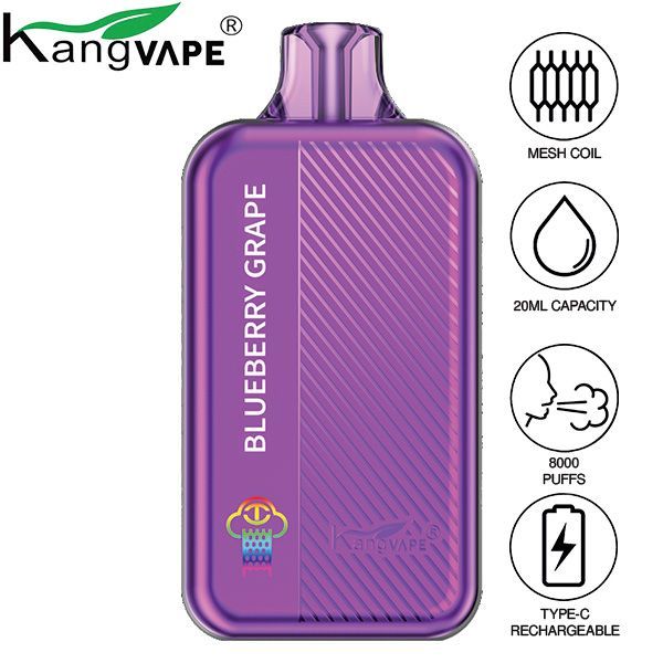 Kangvape TC8000 Disposable Vape Best Flavor Blueberry Grape