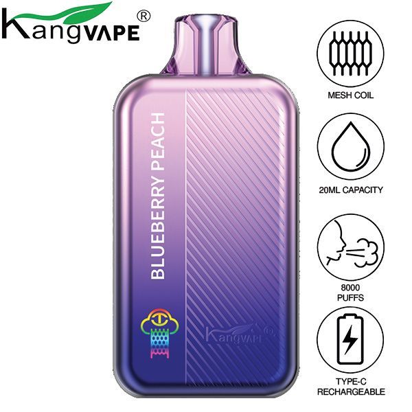 Kangvape TC8000 Disposable Vape Best Flavor Blueberry Peach