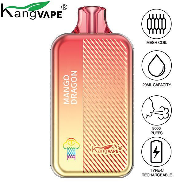 Kangvape TC8000 Disposable Vape Best Flavor Mango Dragon