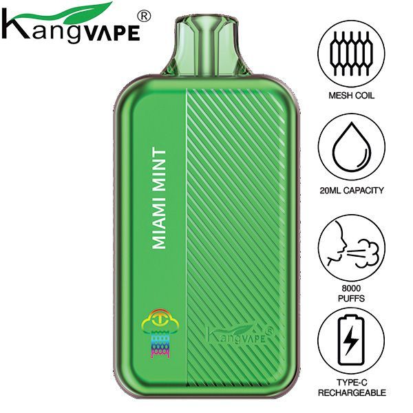 Kangvape TC8000 Disposable Vape Best Flavor Miami Mint