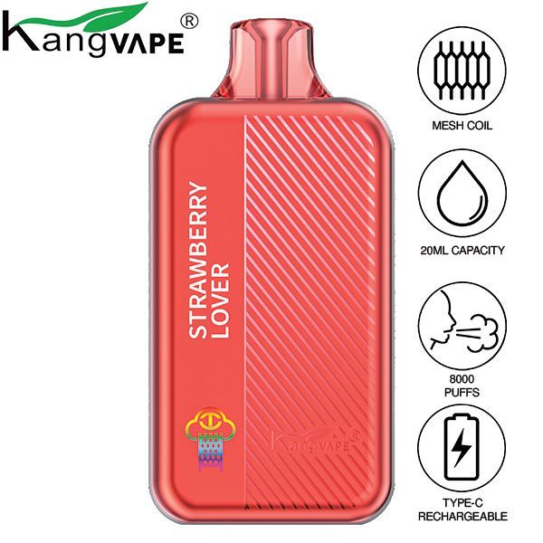 Kangvape TC8000 Disposable Vape Best Flavor Strawberry Lover
