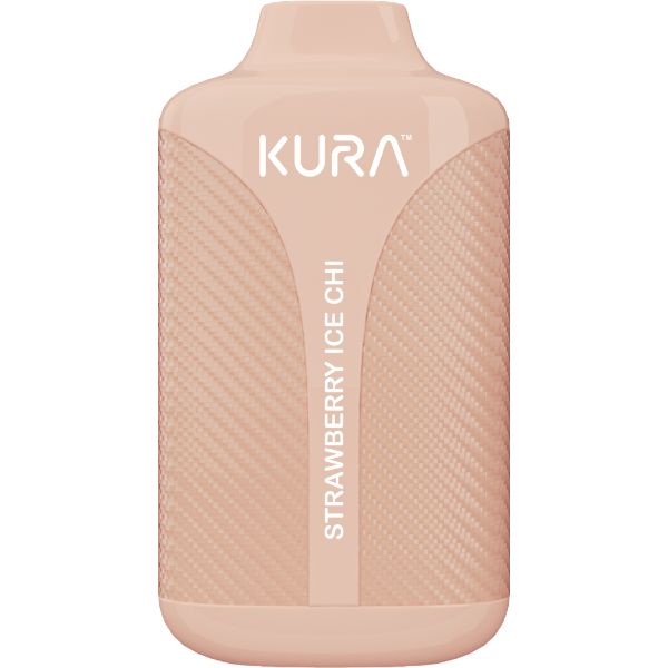 KURA 6000 Puffs Disposable Vape 12mL Best Flavor Strawberry Ice Chi