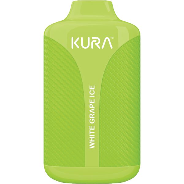 KURA 6000 Puffs Disposable Vape 12mL Best Flavor White Grape Ice