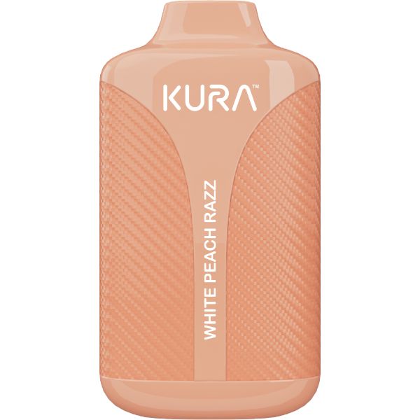 KURA 6000 Puffs Disposable Vape 12mL Best Flavor White Peach Razz