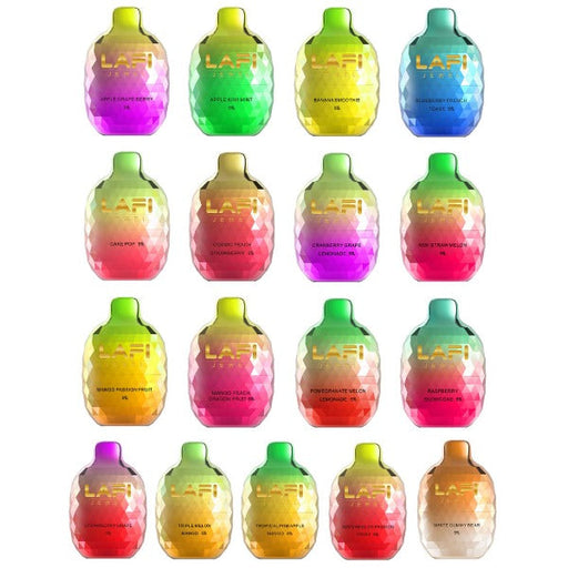 LAFI Jewels 6500 Puffs Rechargeable Vape Disposable 13mL 10 Pack Best Flavors