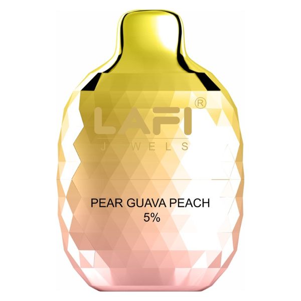LAFI Jewels 6500 Puffs Rechargeable Vape Disposable 13mL 10 Pack Best Flavor Pear Guava Peach