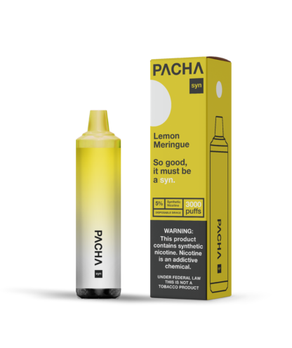 Pachamama Syn 3000 Puffs Single Disposable Vape 8mL Best Flavor Lemon Meringue