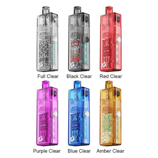 Lost Vape Orion Art Pod Kit Best Colors Full Clear Black Clear Red Clear Purple Clear Blue Clear Amber Clear