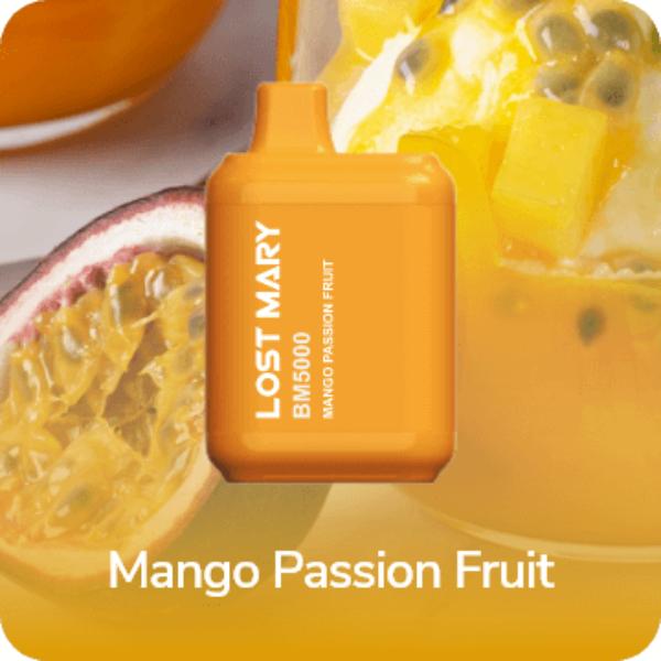 Lost Mary BM5000 Puffs Disposable Vape 14mL Best Flavor Mango Passion Fruit