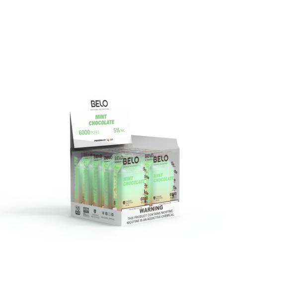 Mint Chocolate Lykcan BELO Mesh 6000 Puffs Disposable 10-Pack