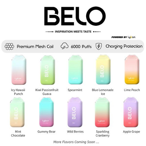 Lykcan BELO Mesh 6000 Puffs Disposable 10-Pack Wholesale Deal Price!