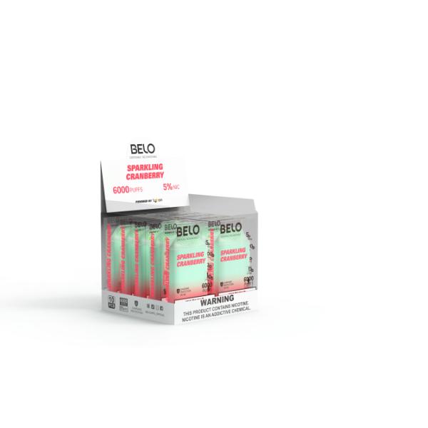 Sparkling Cranberry Lykcan BELO Mesh 6000 Puffs Disposable 10-Pack