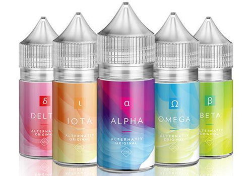 Alternativ Salt Vape Juice 30mL Best Flavors Delta Iota Alpha Omega Beta