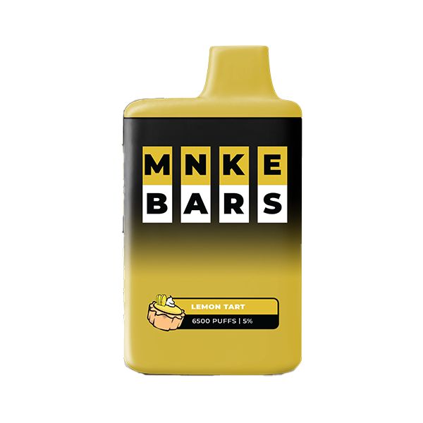 MNKE Bars 6500 Puffs Disposable Vape 16mL Best Flavor Lemon Tart