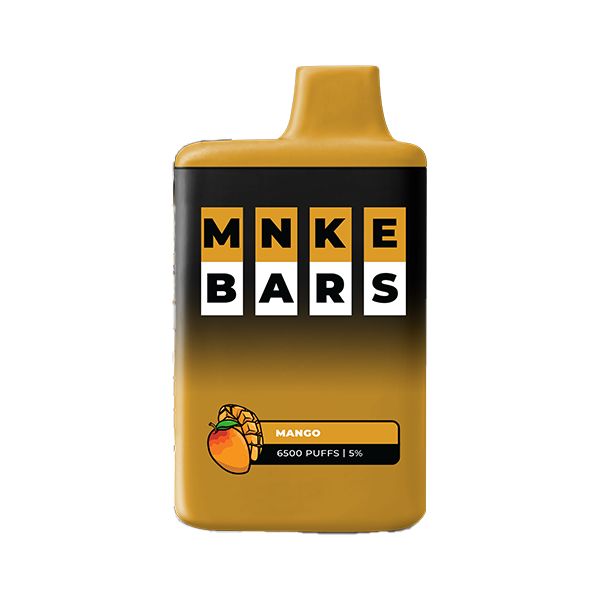 MNKE Bars 6500 Puffs Disposable Vape 16mL Best Flavor Mango