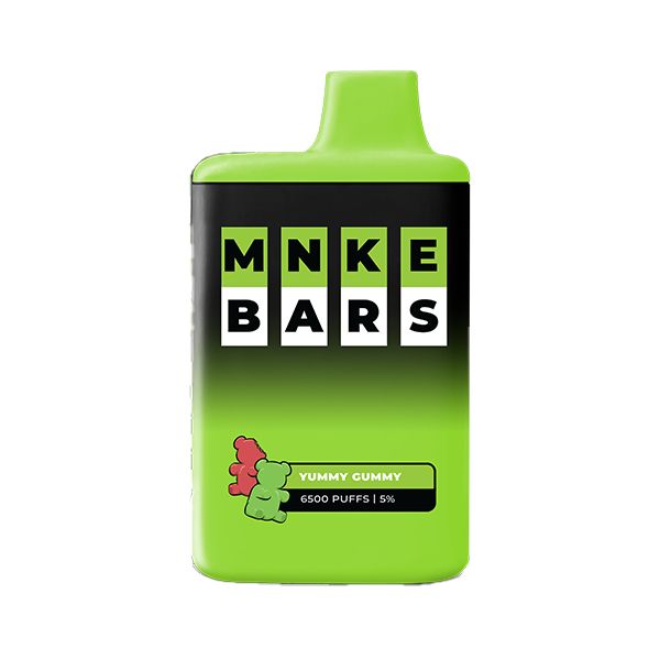 MNKE Bars 6500 Puffs Disposable Vape 16mL Best Flavor Yummy Gummy