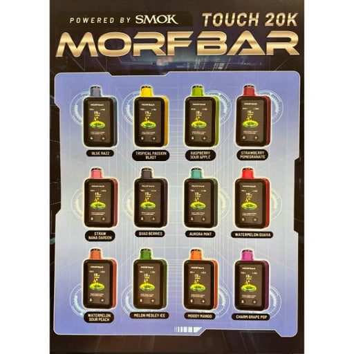Best flavors Morfbar Touch 20000 Puffs Disposable Vape 18mL 