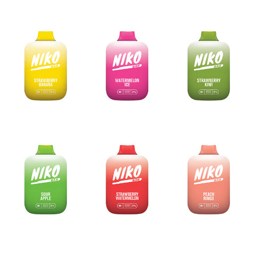 Niko Bar 6000 Puffs Rechargeable Vape Disposable 13mL Best Flavors