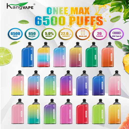 Kangvape Onee Max 6500 Puffs Disposable Vape 18.5mL 10 Pack Best Flavors