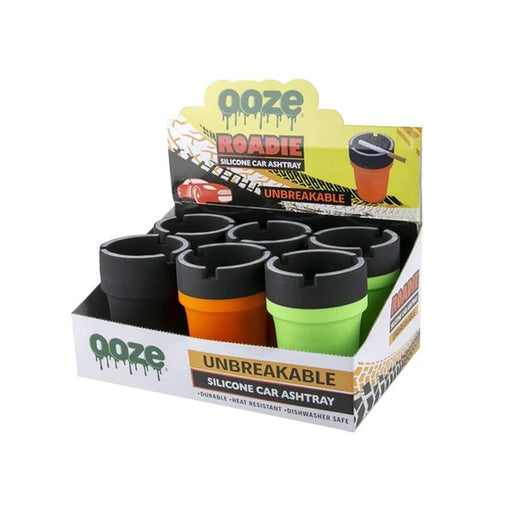 Ooze Roadie Silicone Car Ashtray Display 6ct Wholesale
