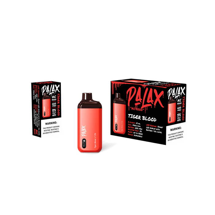 Palax KC8000 Puffs Disposable Vape 18mL Best Flavor Tiger Blood