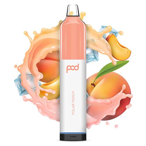 Pod Mesh 5500 Single Disposable Vape 12mL Best Flavor Polar Peach