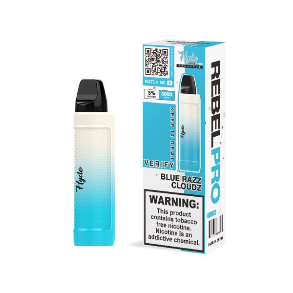 Hyde Rebel PRO 5000 Puffs Single Disposable Vape 11mL Best Flavor Blue Razz Cloudz