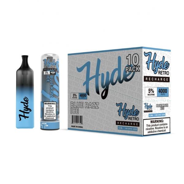 Hyde Retro Recharge Single Disposable Vape Best Flavor Blue Razz Ice