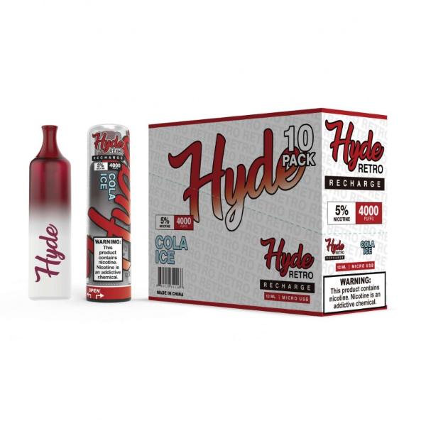 Hyde Retro Recharge Single Disposable Vape Best Flavor Cola Ice